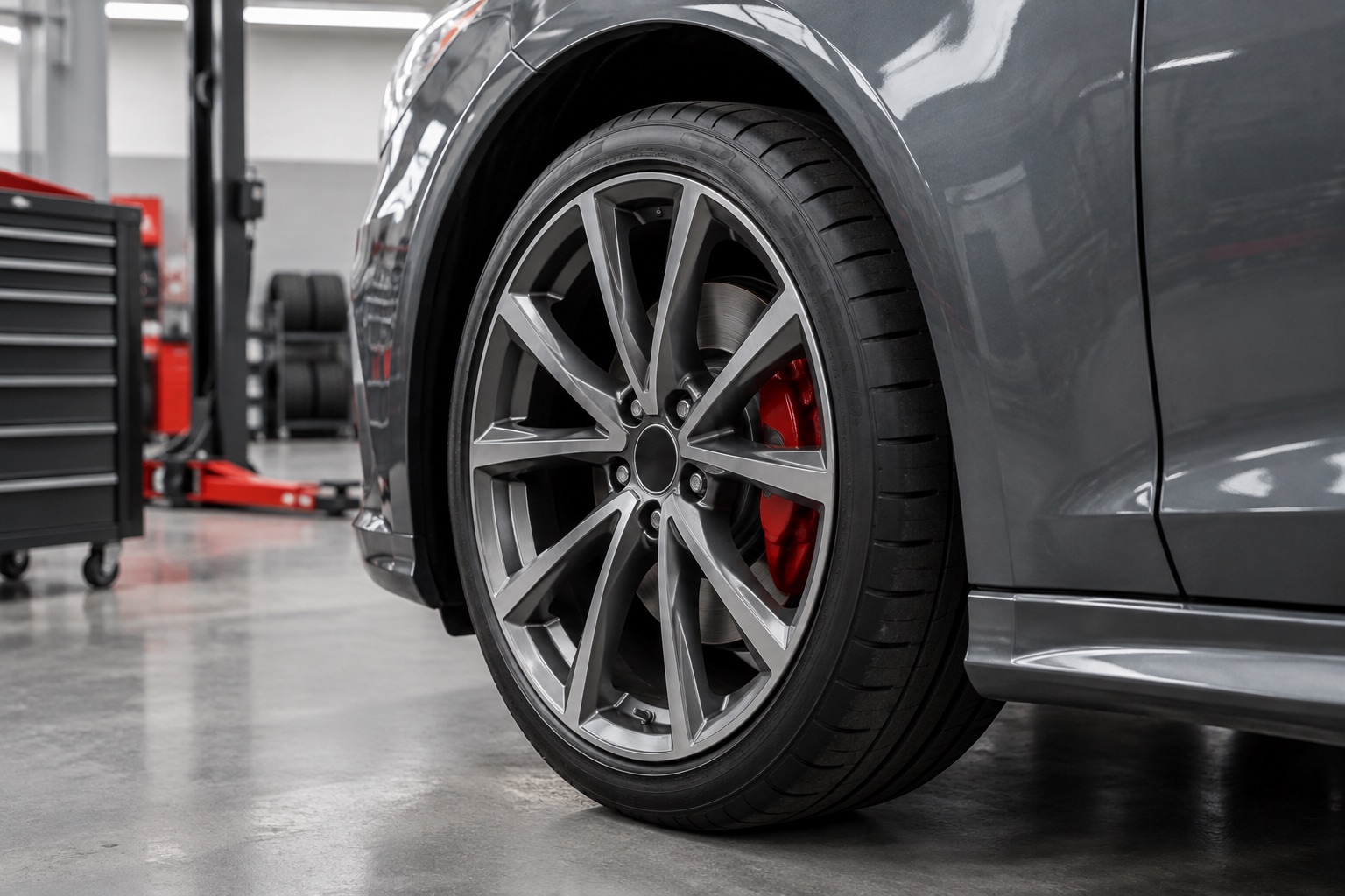 Alloy wheel illustrating wheel fitment